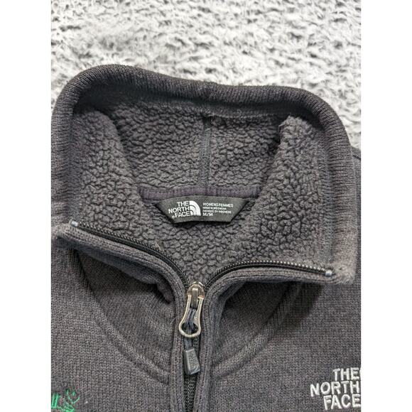 The North Face Jacket Women Medium Black Embroidered Normcore Full Zip Outdoor - Picture 2 of 8